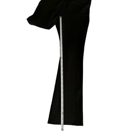 Tory Burch Sport Ponte Flared Black Pull-up Pants Size Small - Picture 9 of 10